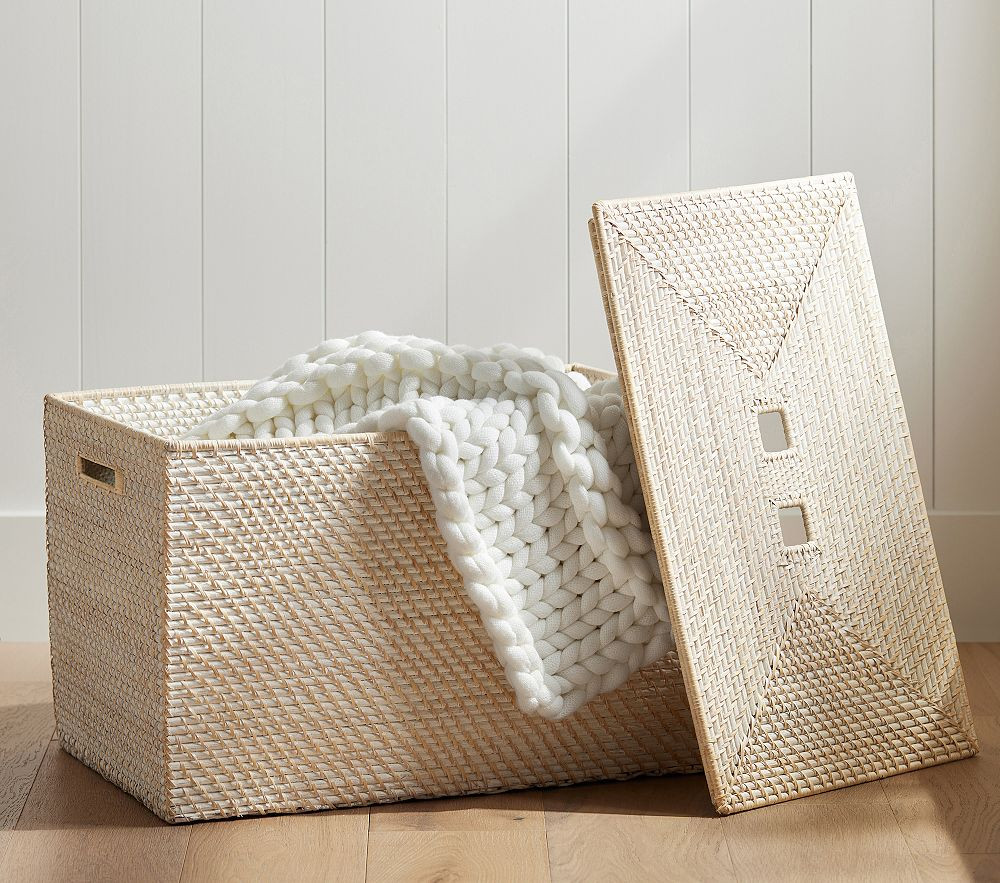Quinn Lidded Storage Trunk | Pottery Barn Kids
