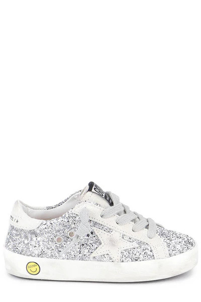 Golden Goose Kids Superstar Glitter Sneakers | Cettire Global