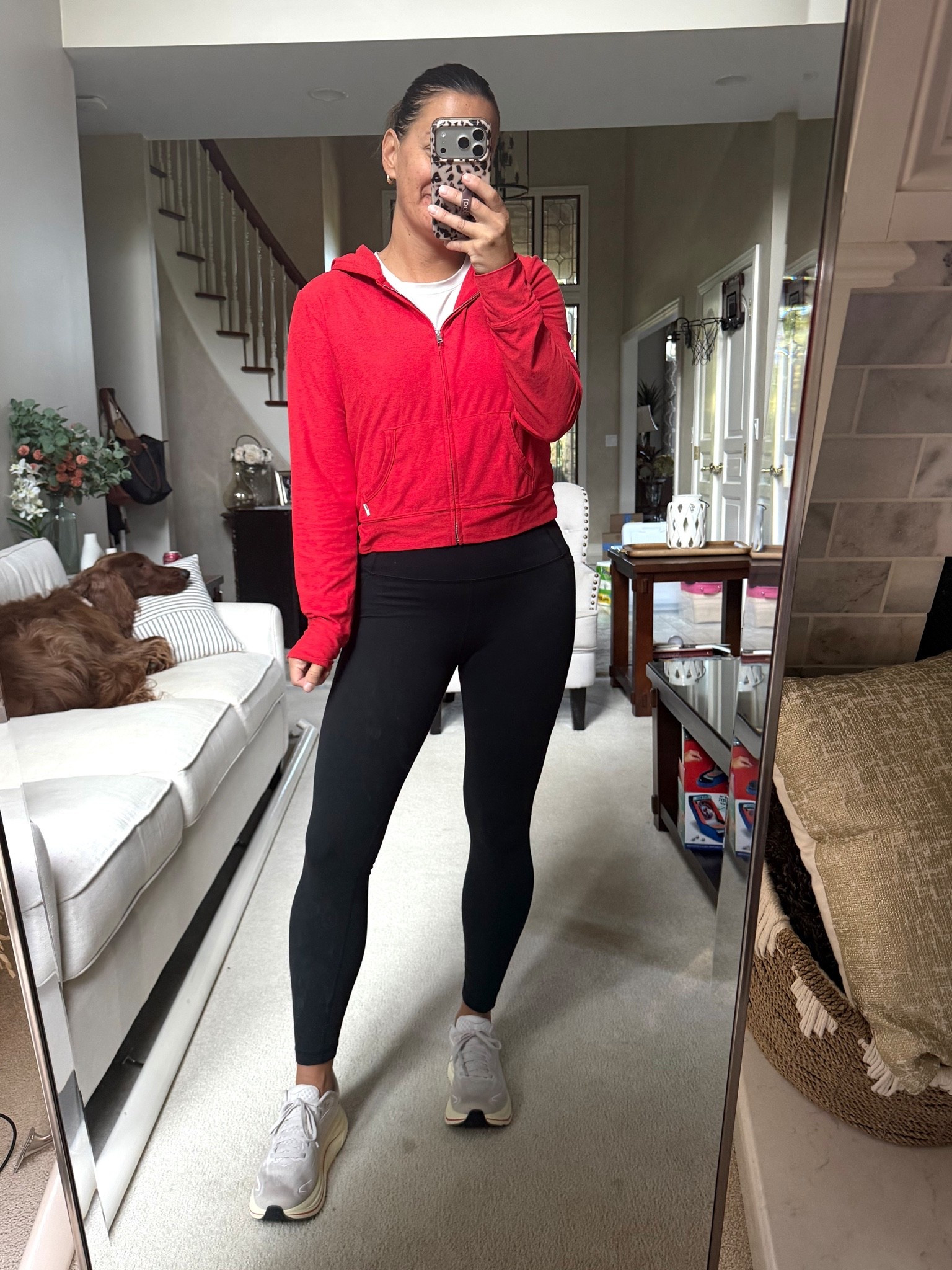 Workout outfit of the day! Amazon zip up hoodie that looks and feels just like Vuori! It runs small so definitely size up! I’m in the medium.

Amazon leggings run true to size. Hoka’s run small!

#LTKmomlife #LTKActive #LTKOver40