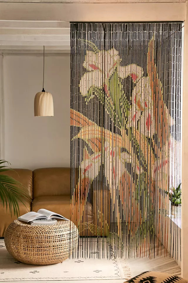 Iris Bamboo Beaded Curtain | Urban Outfitters (US and RoW)