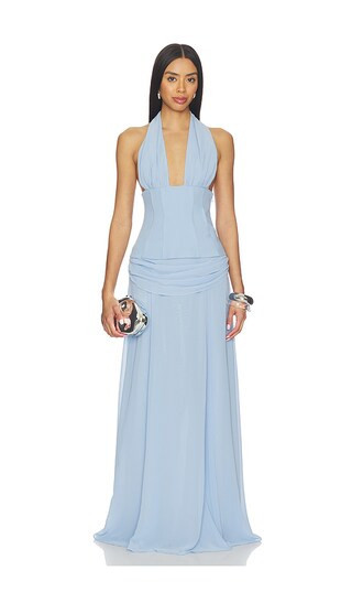 NBD Myra Gown in Baby Blue. - size XXS | Revolve Clothing (Global)