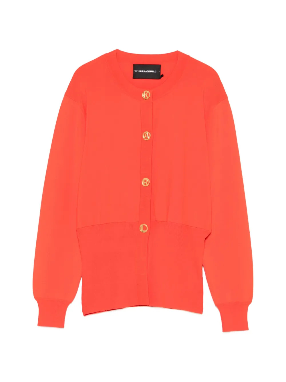 Karl Lagerfeld logo-button Cardigan | Orange | FARFETCH UK | Farfetch Global