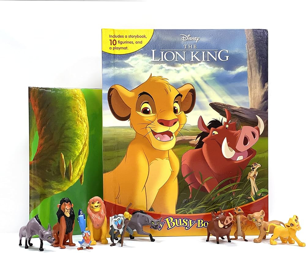 Disney Lion King My Busy Books - Storybook, 10 figurines, playmat | Amazon (US)