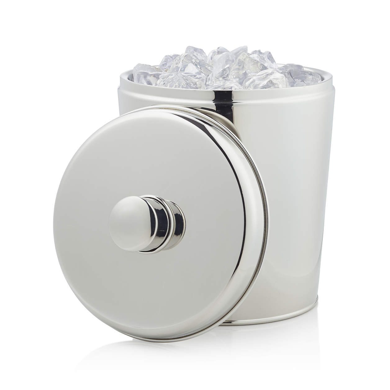 Easton Double-Walled Stainless Steel Ice Bucket + Reviews | Crate & Barrel | Crate & Barrel