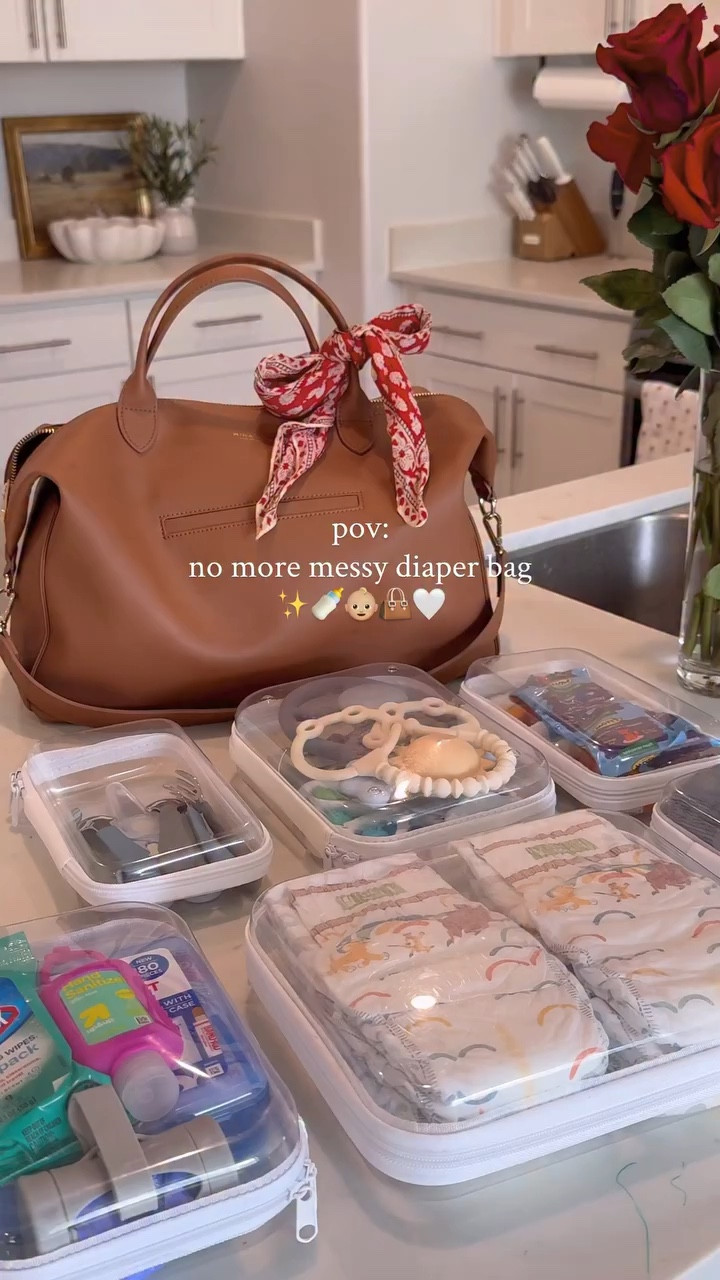 These clear organizers will change everything 👏🏻

Use these clear containers to separate everything into categories— diapering, snacks, clean-up, etc. It makes everything easy to grab and keeps your bag from turning into chaos 🙌🏻😊

Here’s a simple check list of what to throw in your mom bag to stay prepared + organized:

✔️ diapers & wipes 
✔️ change of clothes 
✔️ snacks 
✔️ hand sanitizer, first aid kit, disinfectant wipes
✔️ stain remover and wet / dry bag 
✔️ some small toys 
✔️ sunscreen, water, keys 

Send this to a mom friend & save for later when you need to organize your mom bag!! 

#diaperbagorganizer #organizedmom #diaperbagessentials #diaperbagmusthave #momhack

#LTKBaby #LTKMothersDay #LTKmomlife