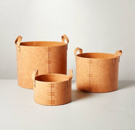 These leather baskets are the best for a boys playroom or bedroom! 

#LTKhome #LTKkids #LTKfindsunder50