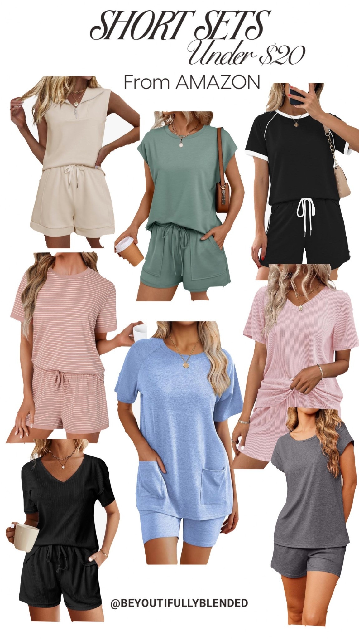Everyone needs a 2 piece short set!! Either for days at the ballfield, traveling or lounging!! Here are some sets under $20 from Amazon!! 

#LTKootd #LTKActive #LTKSpringSale