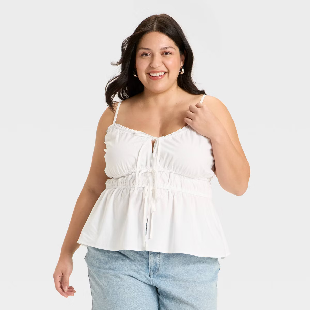 Women's Ruched Tank Top - Ava & Viv™ | Target