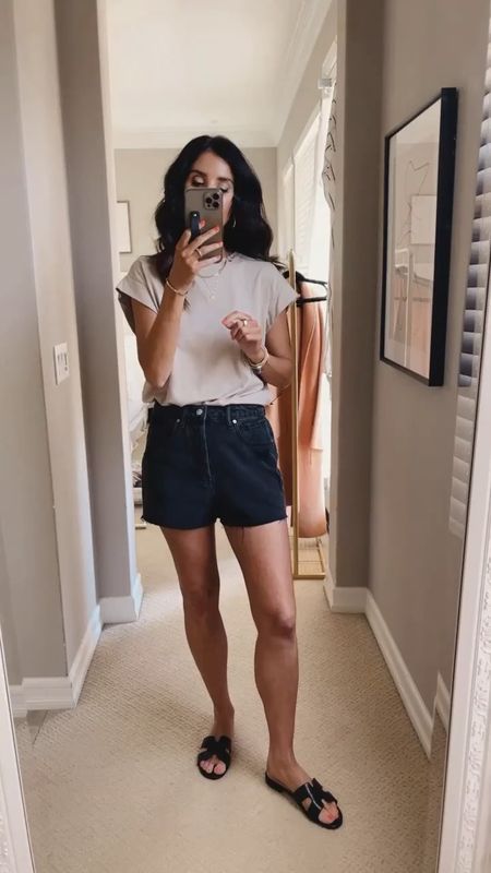 I’m just shy of 5-7” wearing the size small tee and size 2 shorts. Summer style, casual style, StylinByAylin 

#LTKstyletip #LTKunder100 #LTKSeasonal