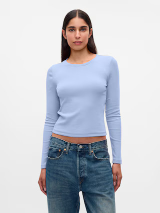 Modern Rib Cropped T-Shirt | Gap (US)