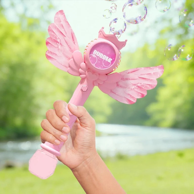 Bubble Wands for Kids Girls - LED Light & Music Bubble Machine, 60ml Bubble Solutions, Outdoor Pa... | Walmart (US)