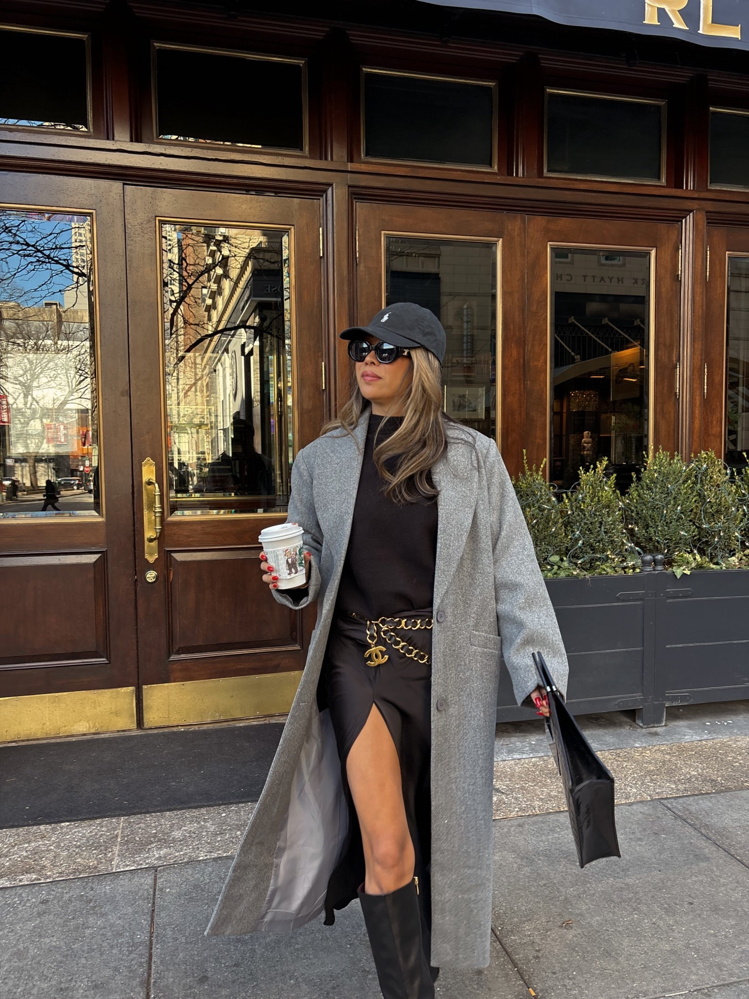 Ootd, satin skirt size small, Amazon sweater, affordable wool coat and Ralph Lauren polo hat. Ralph Lauren inspired outfit. Size small on all  

#LTKHoliday #LTKootd #LTKOver40