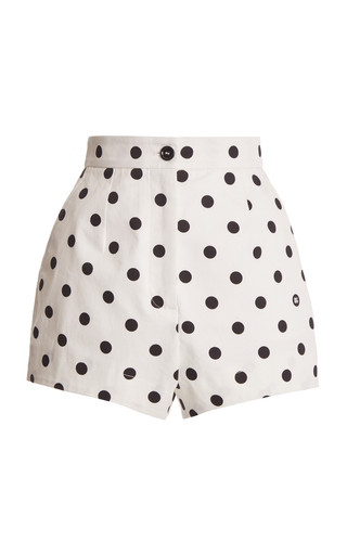 Polka-Dot Cotton-Drill Shorts | Moda Operandi (Global)