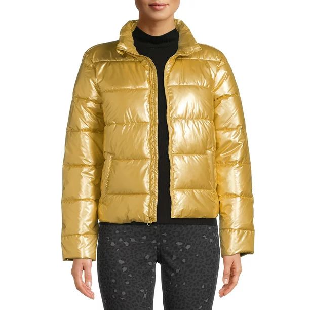 Time and Tru Women's and Plus Puffer Jacket - Walmart.com | Walmart (US)