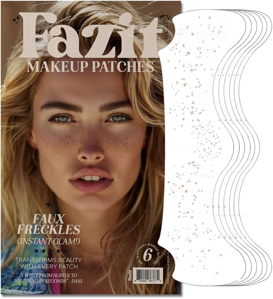 Fazit Makeup Patches - Faux Freckles - Glow Up Make-Up Patches - Cute Glitter Makeup Accessories ... | Amazon (US)
