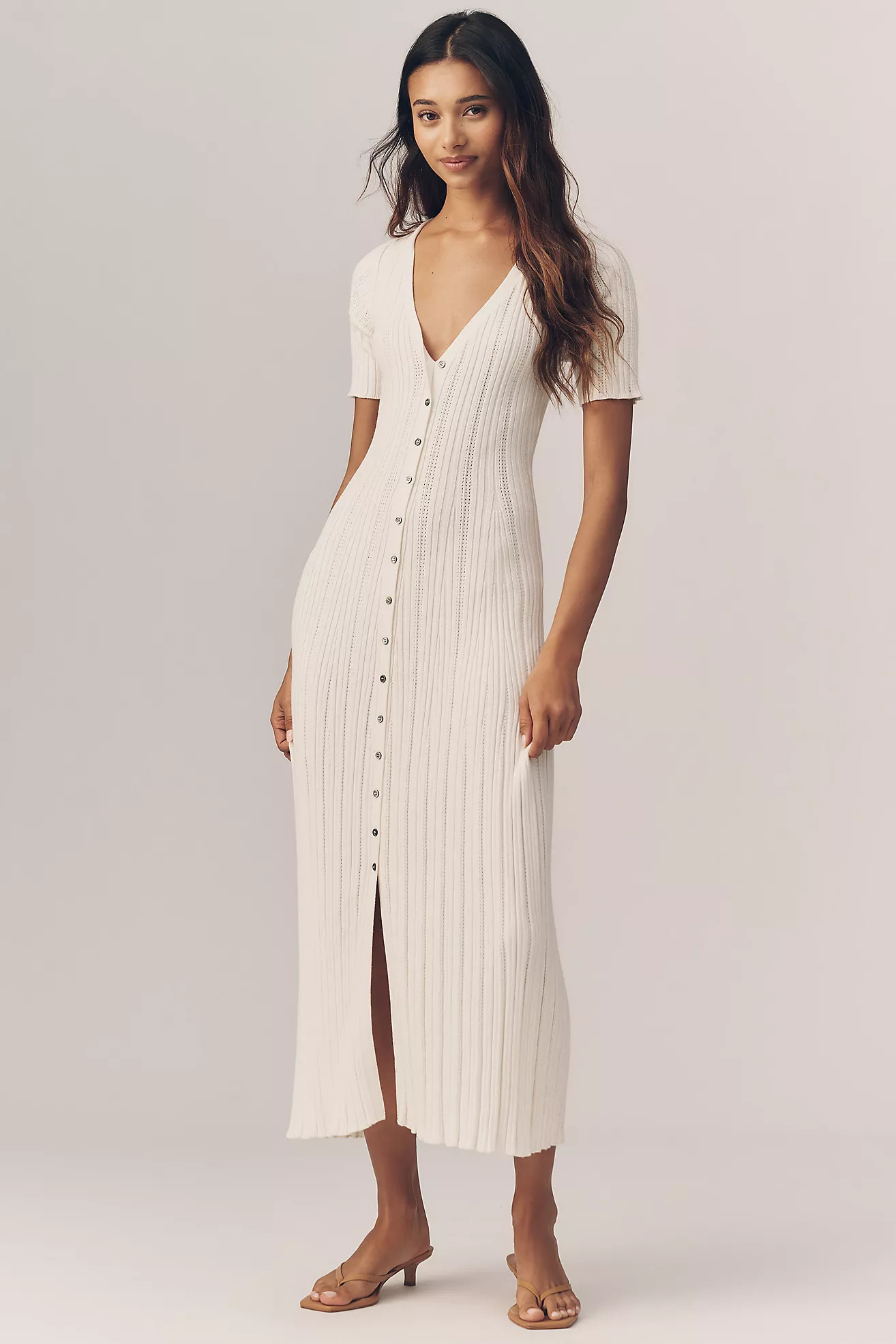 Varley Elena Knit Midi Dress | Anthropologie (US)