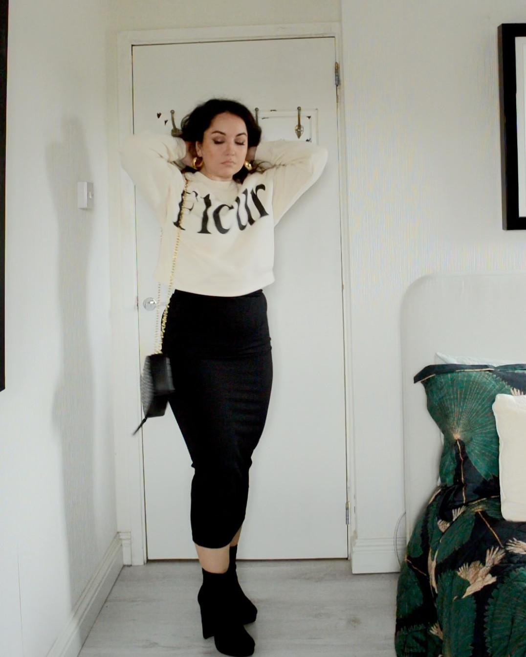 Styled up a simple sweatshirt for a put-together yet comfy look! Linking this classic black midi skirt and this statement sweater. A little French flair never hurts, right? 

Shop the look here! 

#LTKuk #LTKstyletip #LTKspring