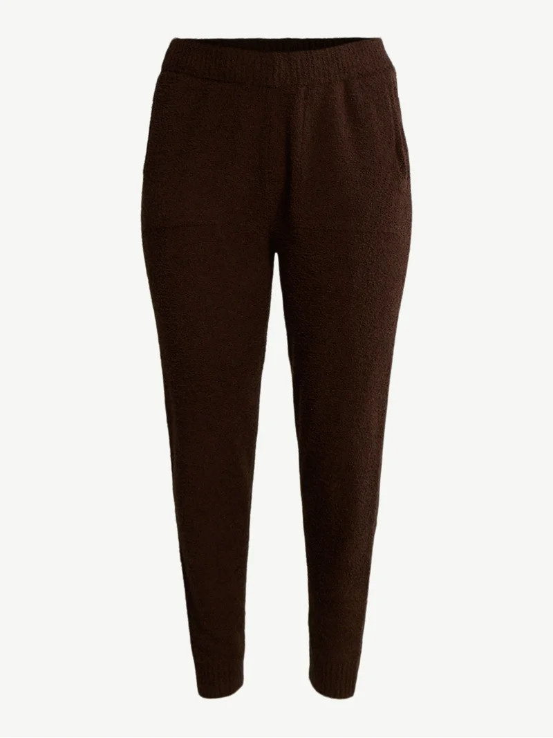 Joyspun Women's Sleepwear Cozy Knit Joggers, 29'' Inseam, Sizes XS-3X - Walmart.com | Walmart (US)