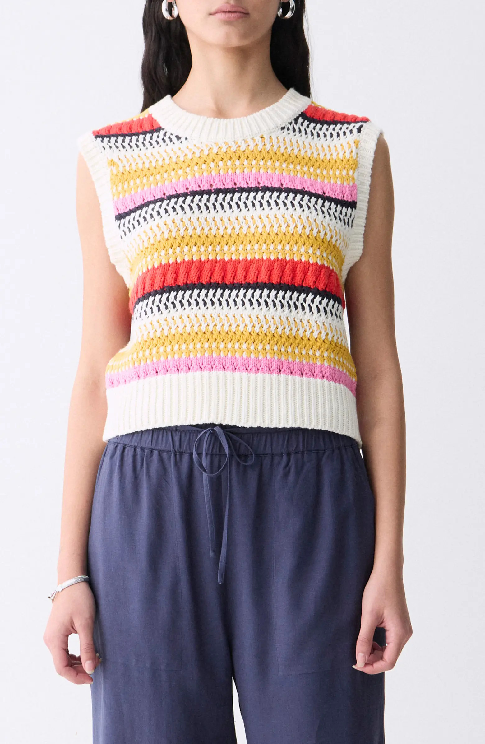Moura Stripe Sweater Vest | Nordstrom