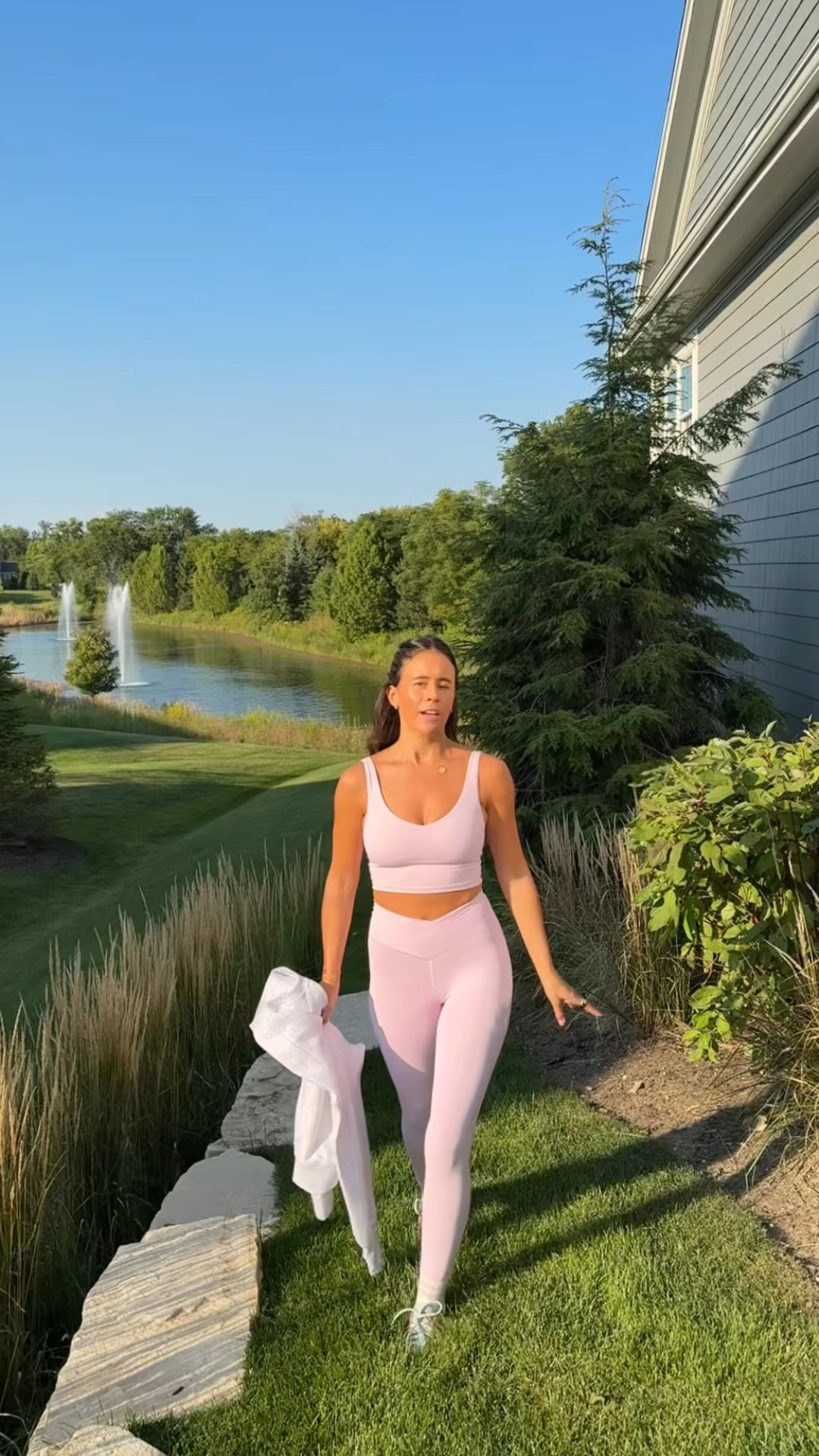 The countdown for Greece is on! Wearing my OFFLINE By @Aerie pieces for the most comfortable travel day #AerieREAL #AeriePartner #goingOFFLINE #FallOutfits #Activewear #WorkoutOutfit #AirportOutfit #ad
 
Outfit details:
OFFLINE By Aerie Real Me High Waisted Crossover Legging
OFFLINE By Aerie Real Me Low Key Longline Sports Bra
OFFLINE By Aerie Cloud Fleece Classic Crewneck
Aerie Striped Quarter Socks 