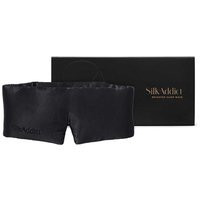 Silk Addict 100% Mulberry Silk Weighted Sleep Mask Black | Boots.com
