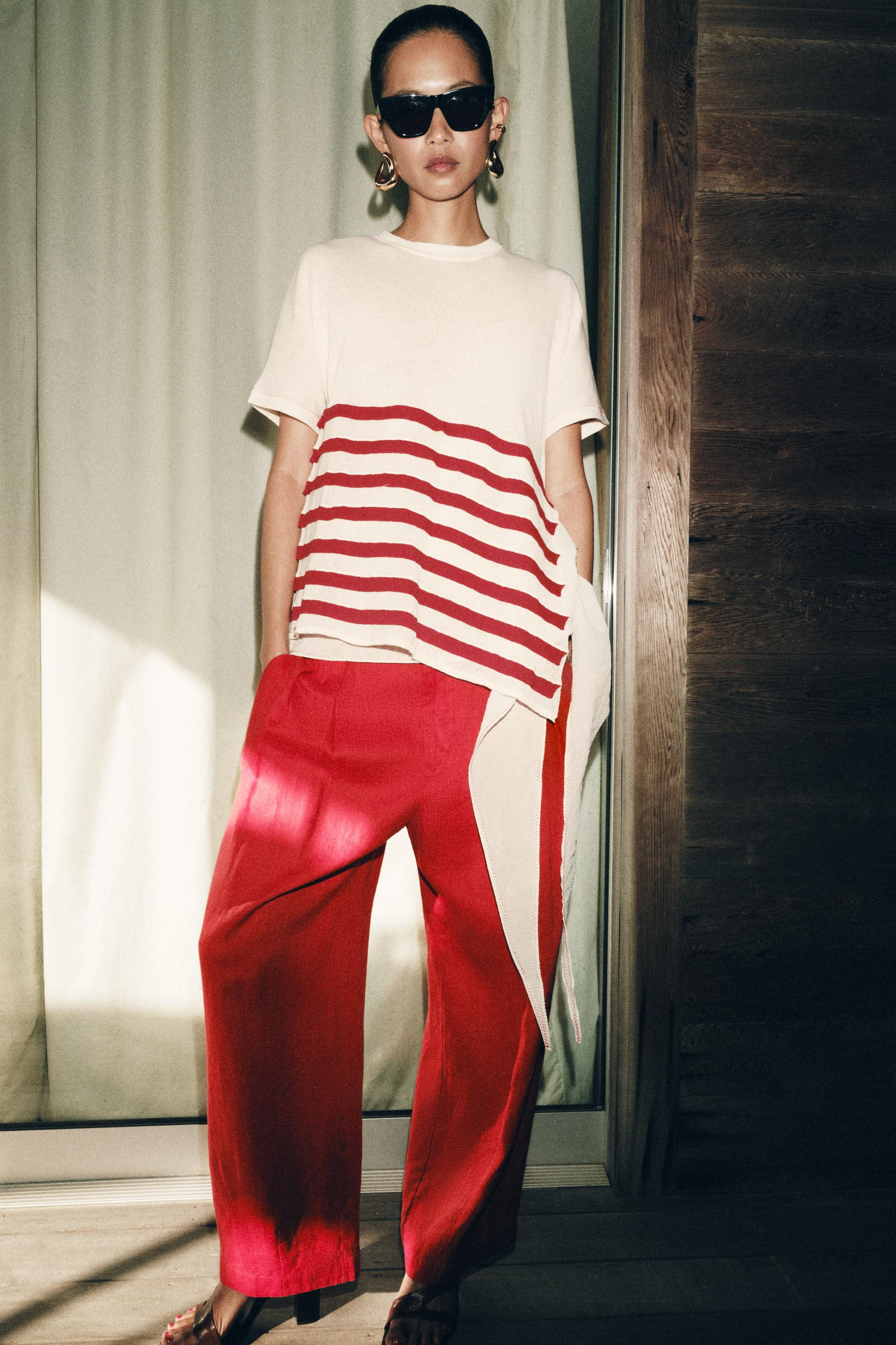 ASYMMETRIC STRIPED KNIT TOP - THE ITEM ZARA WOMAN | Zara US