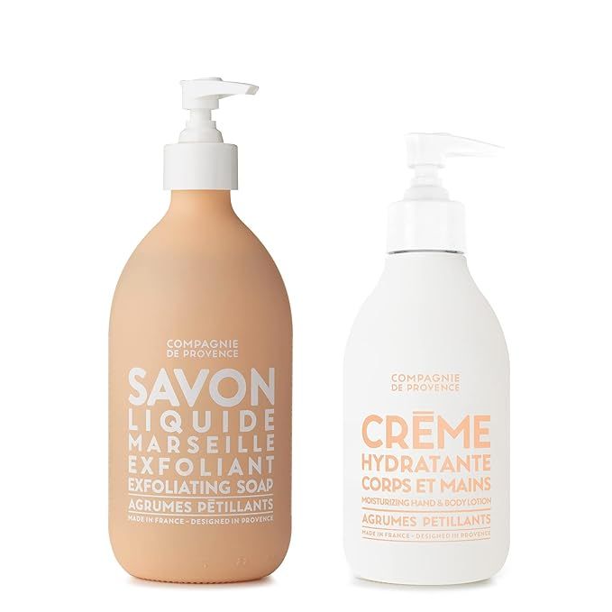 Compagnie de Provence Liquid Marseille Soap and Hand Cream Set, Sparkling Citrus | Amazon (US)