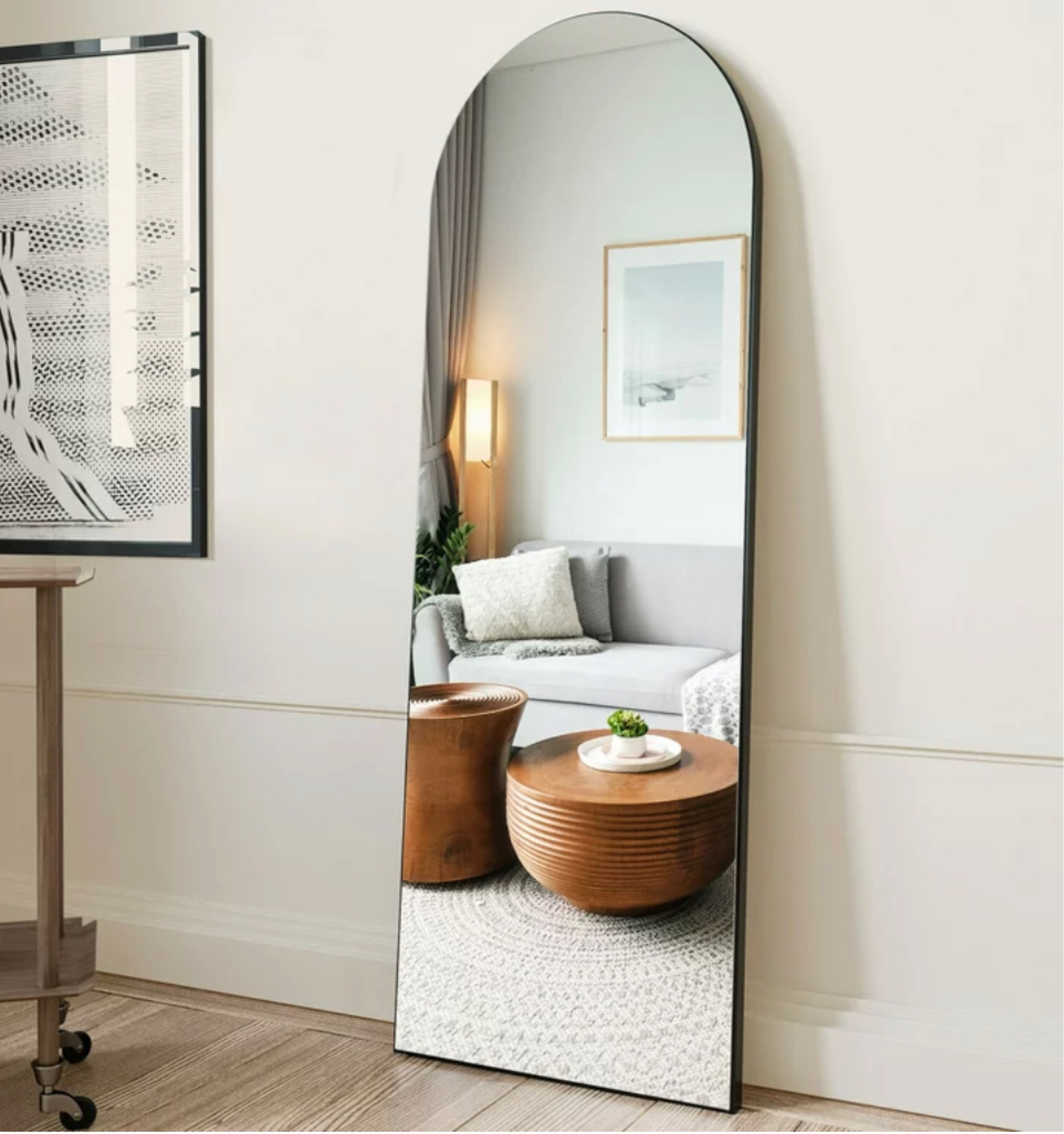BEAUTYPEAK Arched Full Length Floor Mirror 64"x21" Full Body Standing Mirror,Black
Now $99.00
was $198.00
Walmart 

#LTKhome #LTKsalealert #LTKunder100