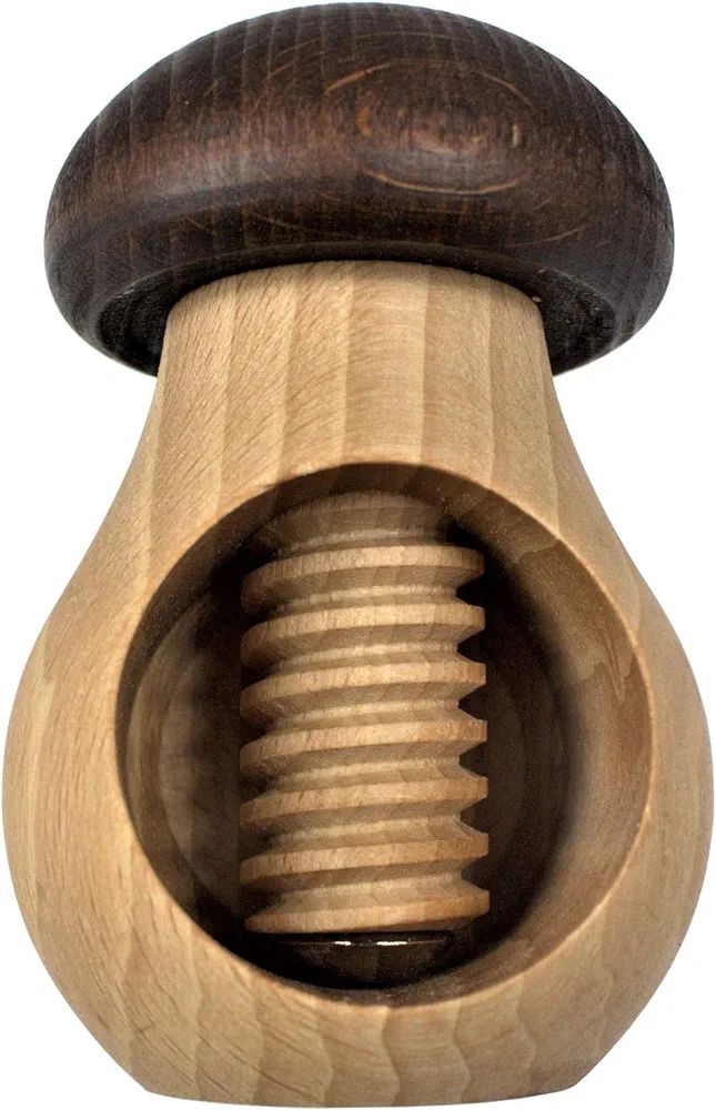 EFO Wooden Nutcracker Mushroom - Nut Cracker Tool Crack Nuts Easy Screw Mechanism - Great Gift fo... | Amazon (US)