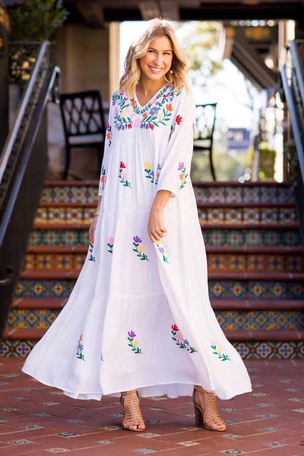The Madeline Maxi Dress - White | The Impeccable Pig