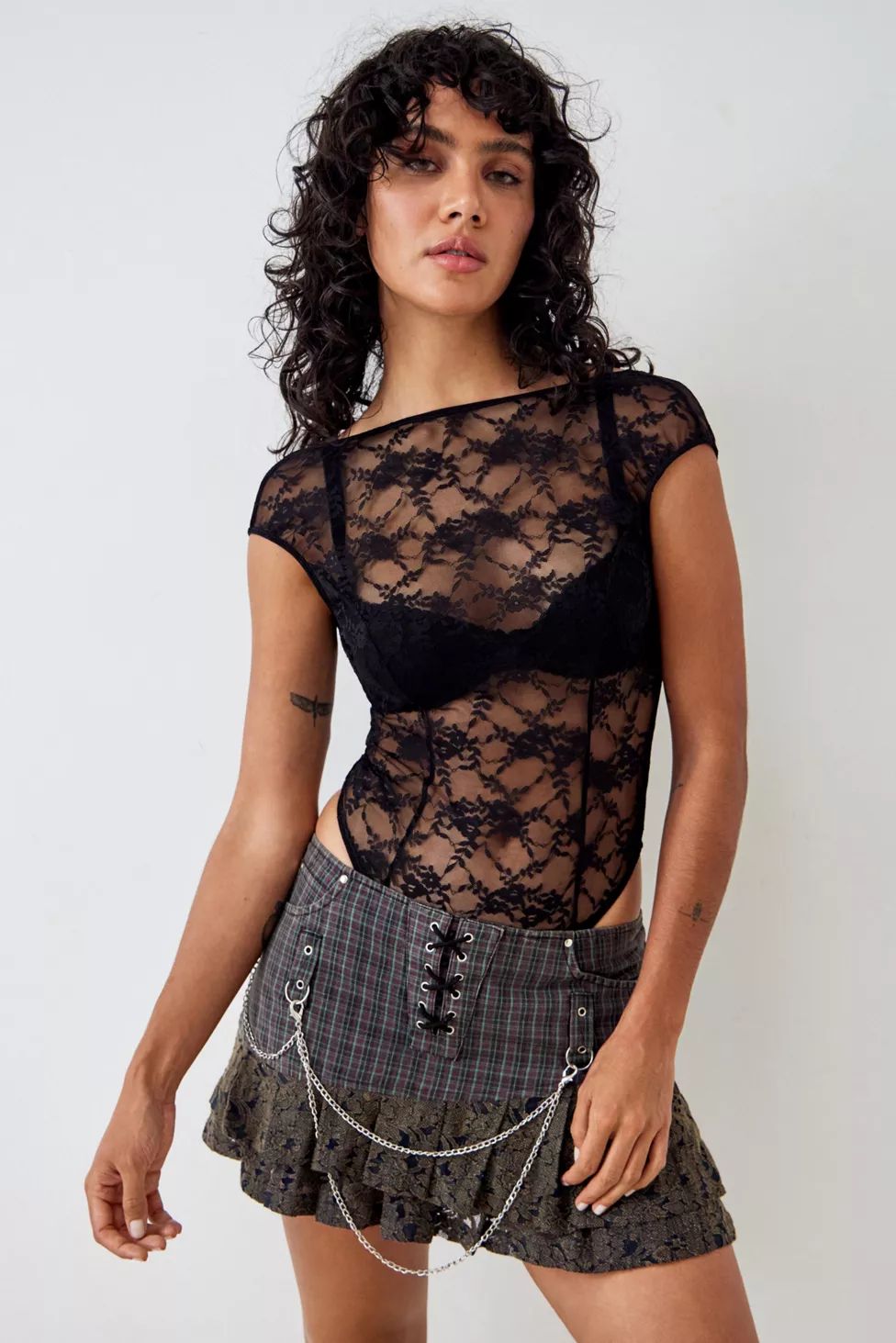 Out From Under Sheer Lace Bodysuit | Urban Outfitters (US and RoW)