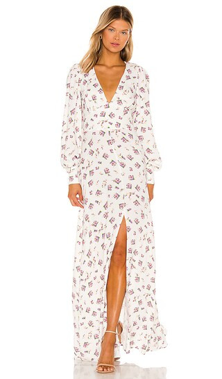 x REVOLVE Shiloh Dress in Blanc Pink Bouquet | Revolve Clothing (Global)