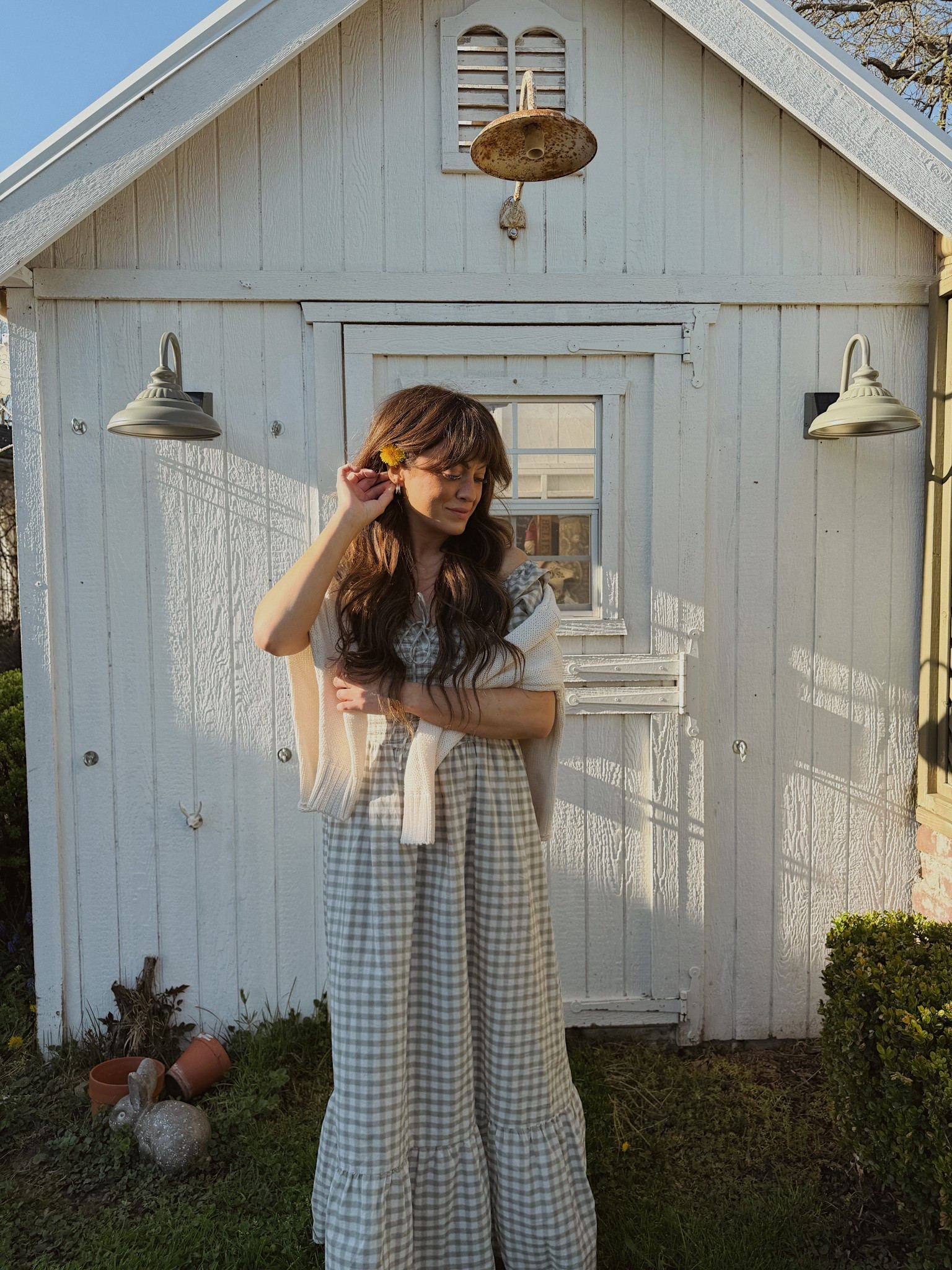 Cozy Sunday gingham. Love this cozy throw on dress so much. 

#LTKmomlife #LTKMothersDay #LTKootd