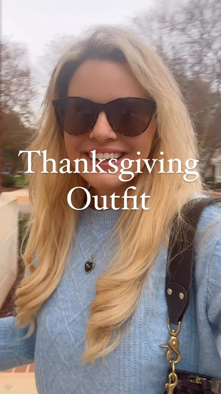 Love this Thanksgiving outfit - cute sweater, comfy jeans and kitten heel boots ❤️

#LTKGiftGuide #LTKHoliday #LTKSaleAlert