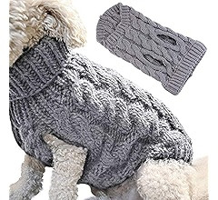 FAMKIT Pet Dog Turtleneck Knitting Sweater Coat, Pet Dog Clothes Outwear Fashion Warm Pullover Kn... | Amazon (US)