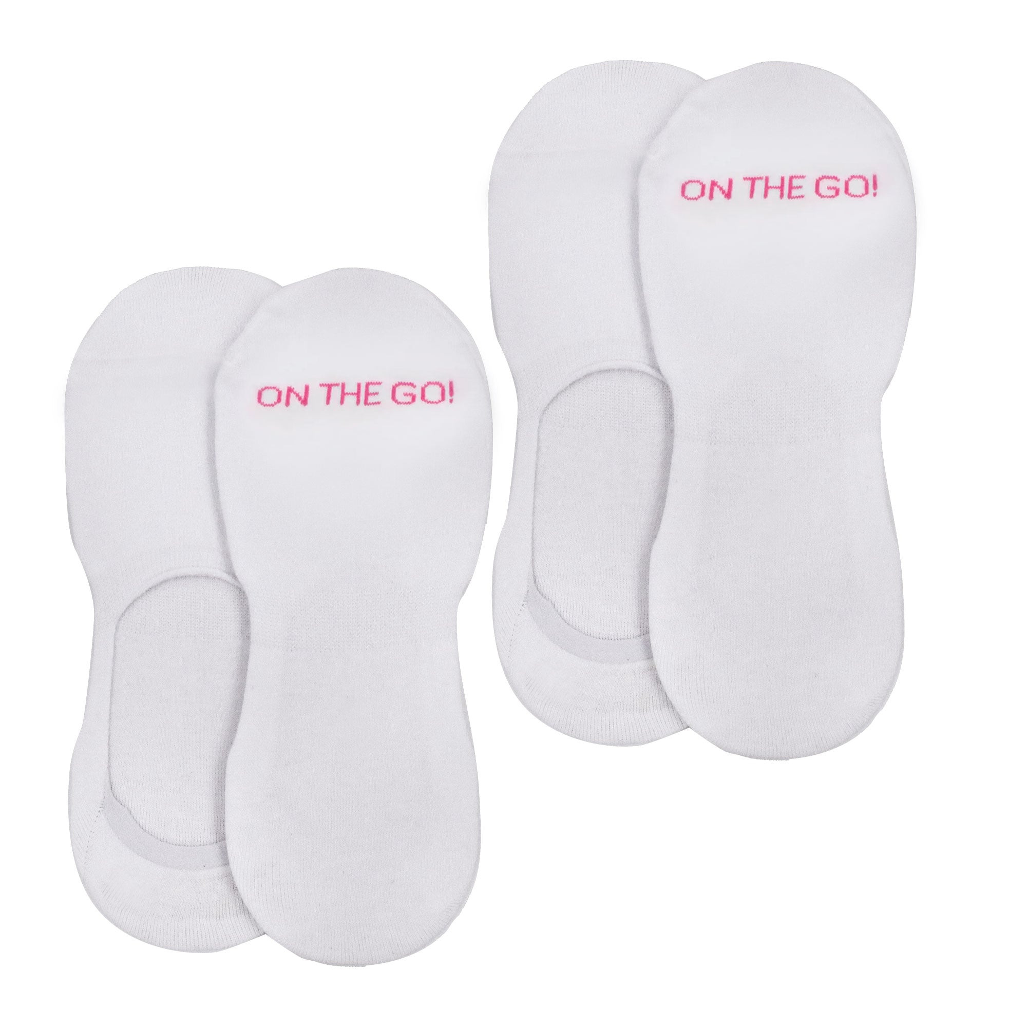 On the Go Women's Athletic Liner (2 Pair Pack, White) | Walmart (US)