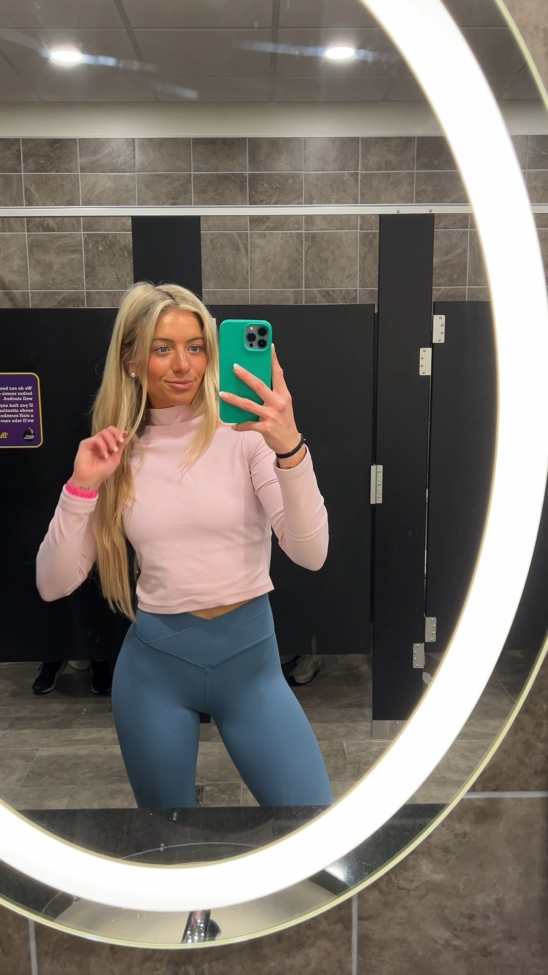 Wearing a medium in the long sleeve and a small in the leggings!🩷

#LTKMostLoved #LTKStyleTip #LTKFitness