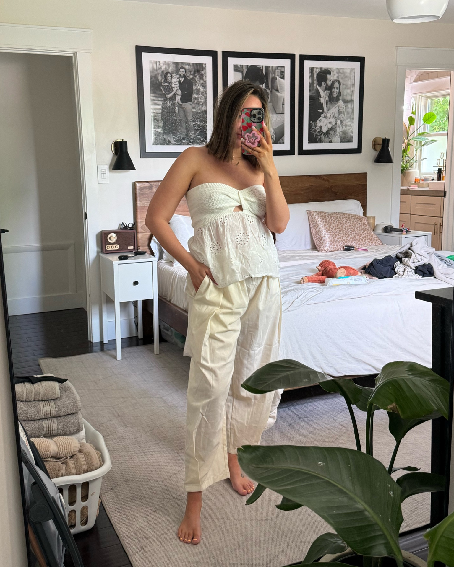 Amazon pieces 👌🏼 literally love this top so much!!!! Pants need steamed but so cute. In a medium in both!

Amazon fashion, Amazon finds, summer Amazon, Amazon summer finds, strapless tank, linen pants, linen bottoms 

#LTKSeasonal #LTKFindsUnder50