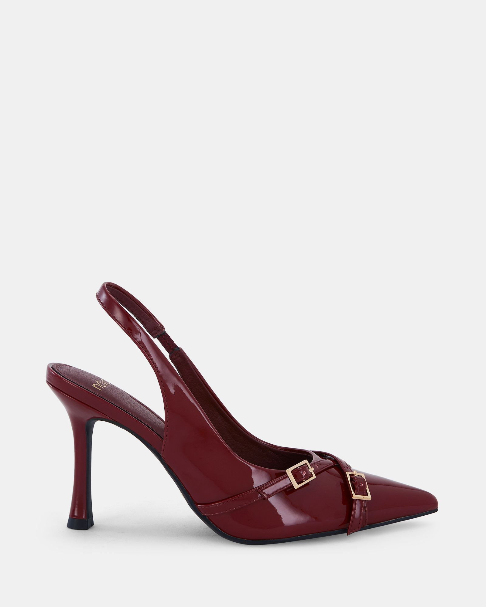 IGGI DEEP RED PATENT Closed Toe Heels | Novo Shoes