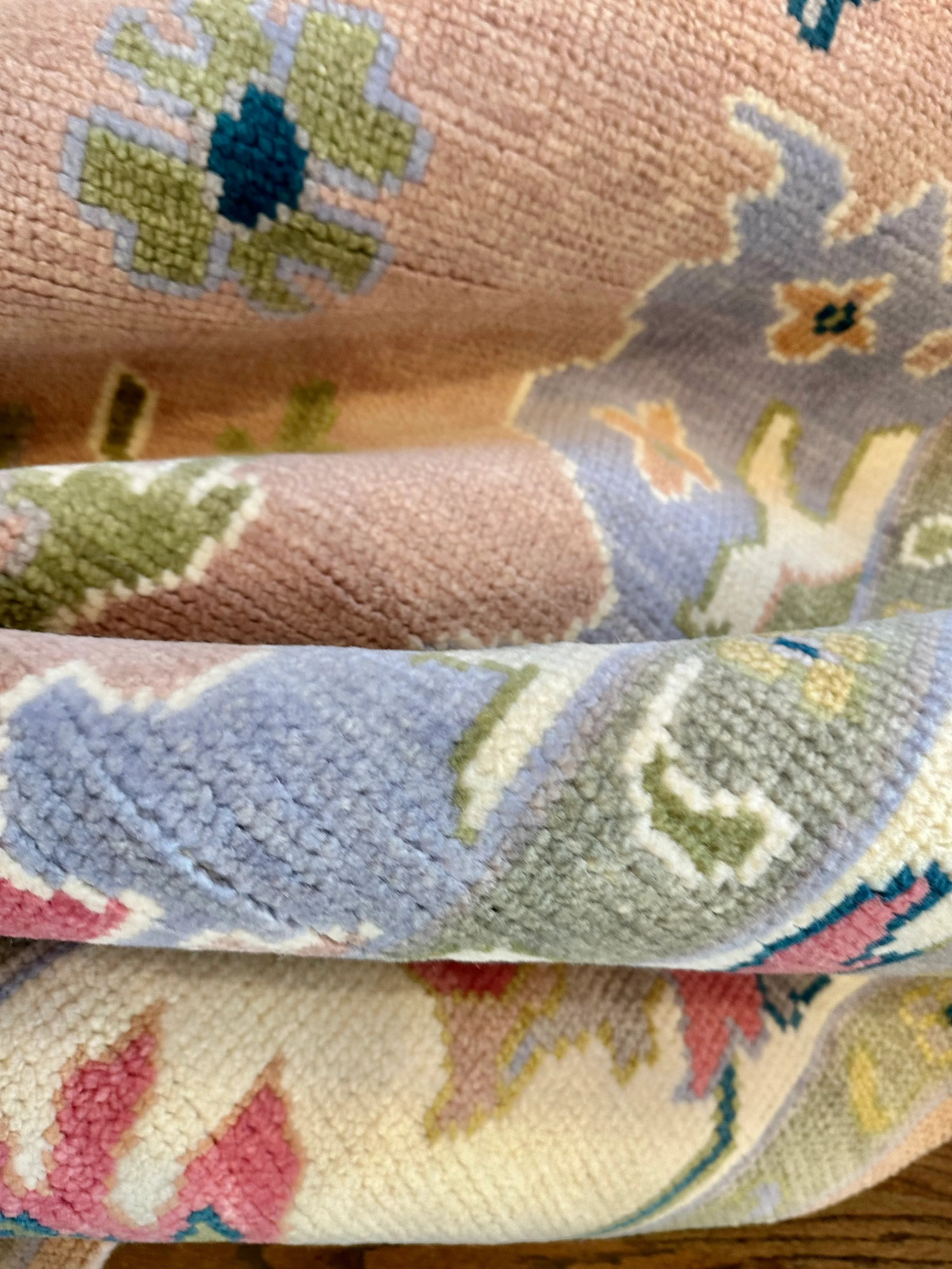 Houston Pink Modern Oushak | DFW Textile Sourcing