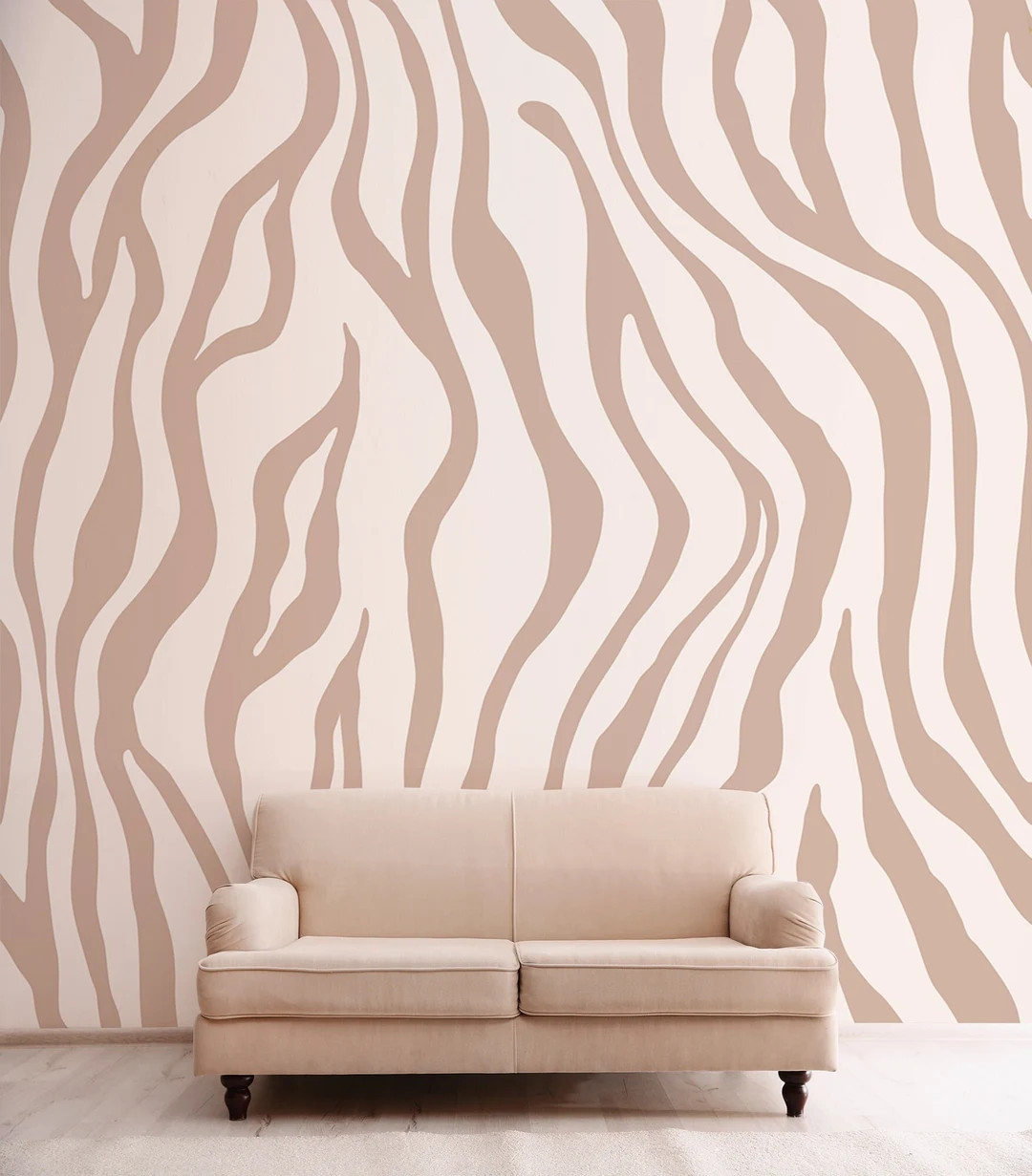 Abstract Pink Zebra Wallpaper, Modern Home Decor, Peel and Stick or Vinyl, Wall Decor, Removable ... | Etsy (US)