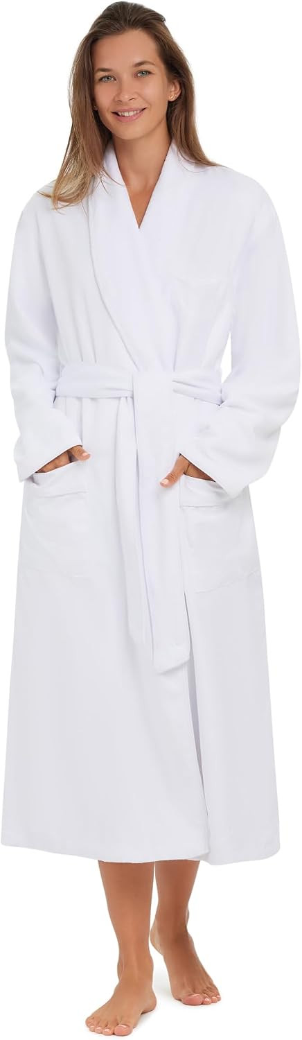 Monarch Plush Lined Microfiber Bath Robe for Men or Women | Amazon (US)