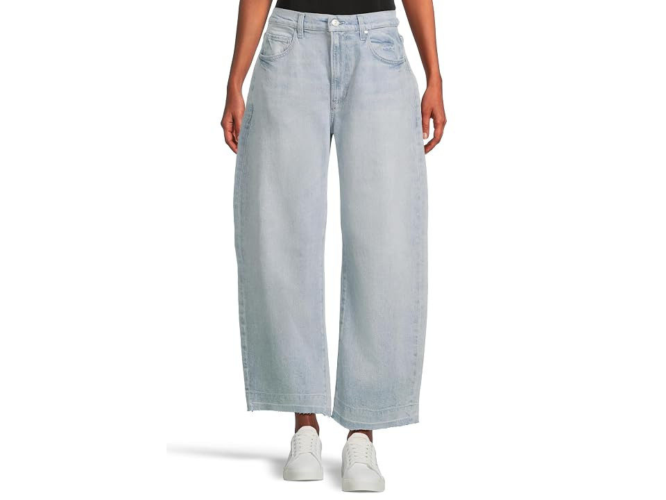 Paige Arellia Ankle Wide Undone Hem in Fernanda Women's Jeans Fernanda : 27 27, Cotton/Denim/Elastane | Zappos