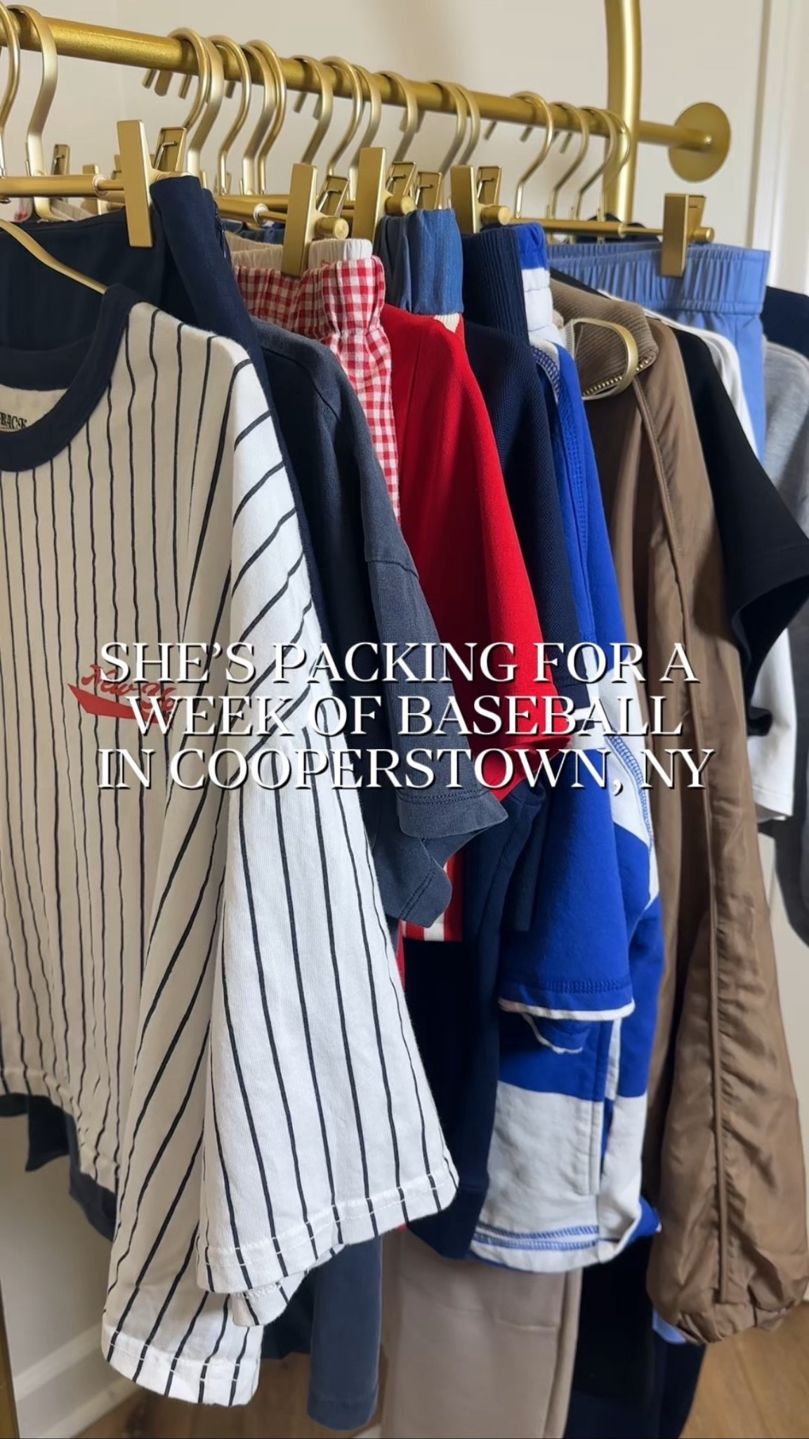 Packing for a week of baseball in Cooperstown, New York

#athleisure 

#LTKTravel #LTKActive