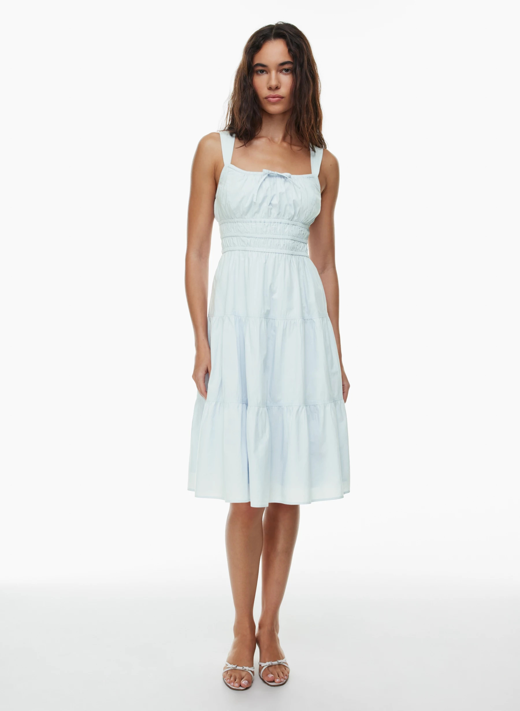 MARTINE POPLIN MIDI DRESS | Aritzia