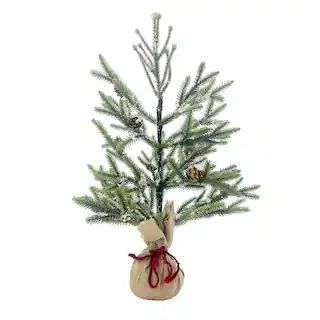 24" Pine Tree with Pinecones & Snow in Burlap Bag by Ashland® | Michaels | Michaels Stores
