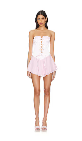 Ebony Corset Dress in Pink | Revolve Clothing (Global)