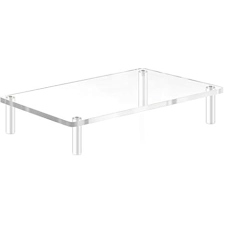 NIUBEE Computer Monitor Stand, Acrylic Monitor Stand Riser, Desk Organizer, Stable Construction, Per | Amazon (US)