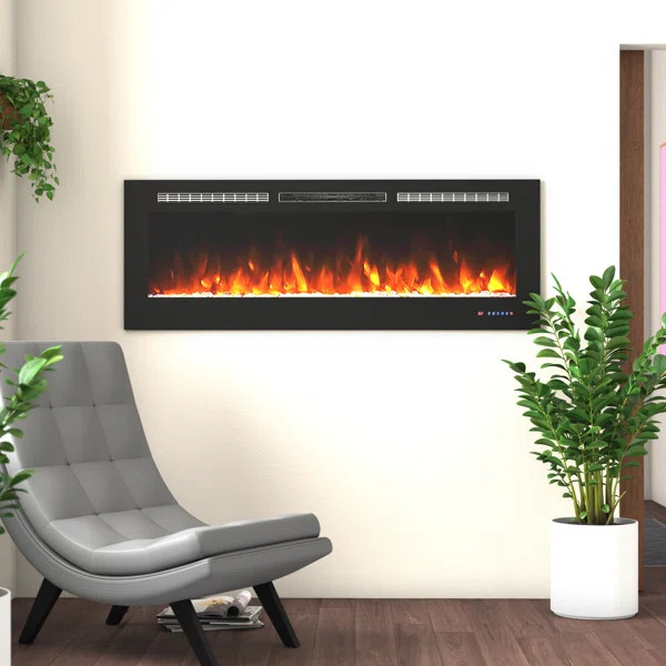 Millner Recessed Wall Mounted Electric Fireplace | Wayfair North America