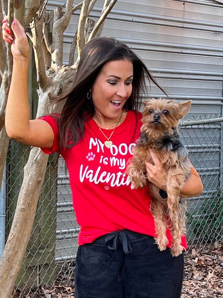 My Dog Is My Valentine short sleeve tee 

Valentine’s Day outfit, Valentine’s Day T-shirt 

#LTKunder50 #LTKFind #LTKSeasonal